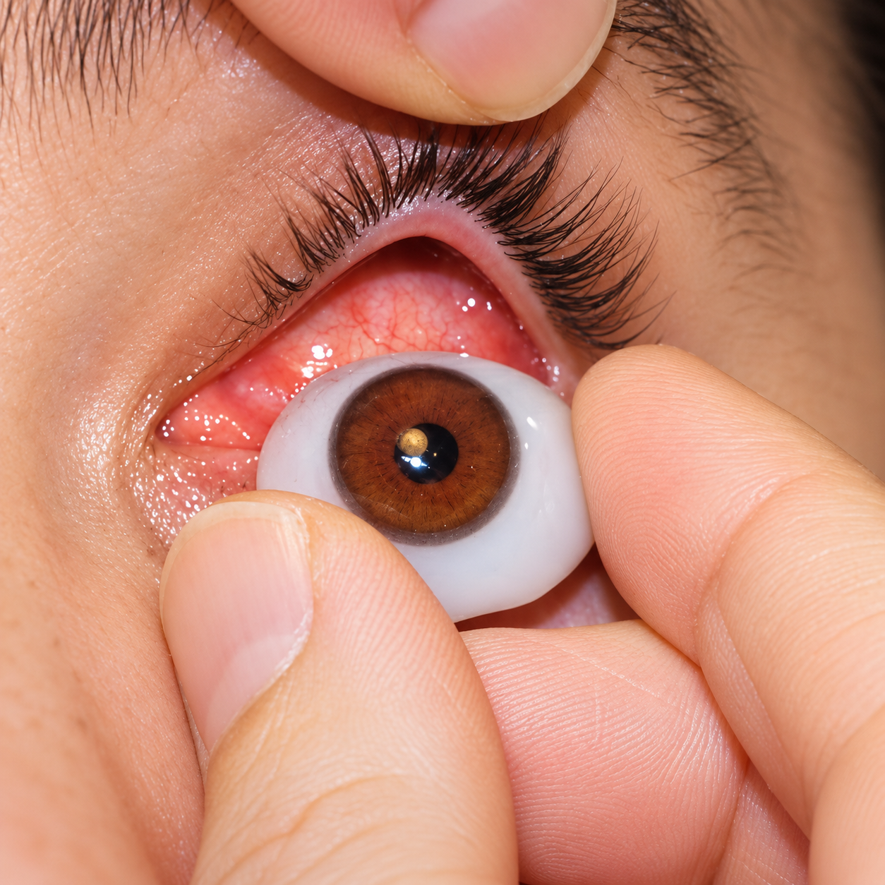 Prótesis ocular personalizada